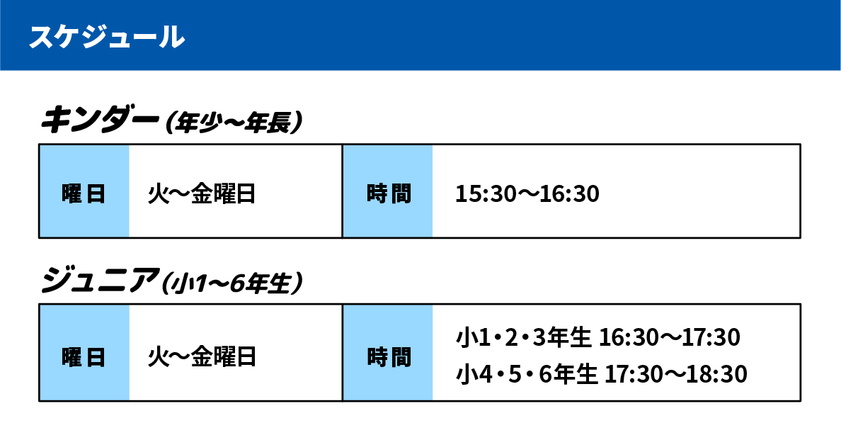 スケジュール